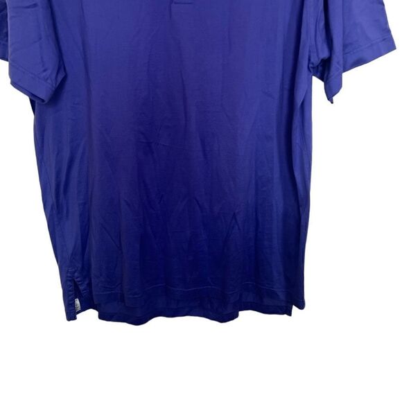 Peter Millar Purple Short Sleeve Sporty Golf Casual Polo Shirt Size Large - Picture 4 of 11